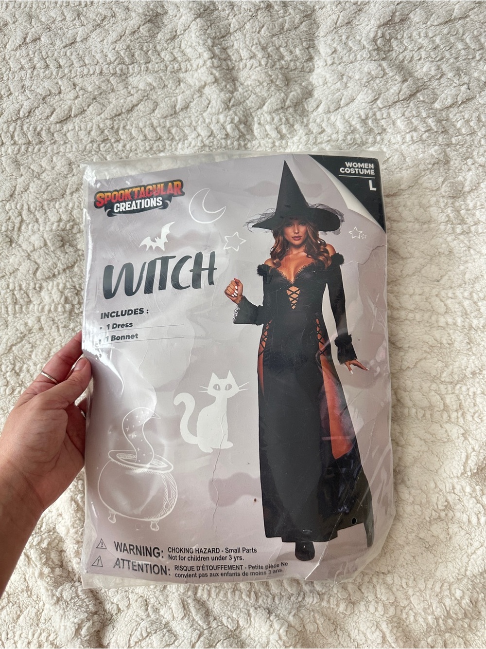 Spooktacular Creations Women's Black Witch Costume - Dress & Bonnet